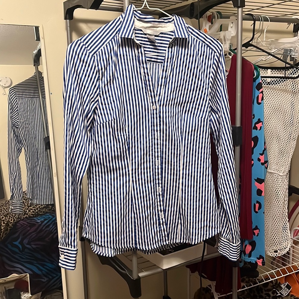 H$M stripped Button up shirt